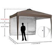 TheLAShop 10'x10' Ez Pop Up Canopy with Side Top Vent (9'7"x9'7")