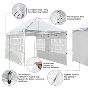 TheLAShop 10'x20' Pop Up Canopy Tent with Windows Instant Shelter