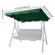 TheLAShop Outdoor Patio Swing Canopy Replacement 72x53in, Green Image