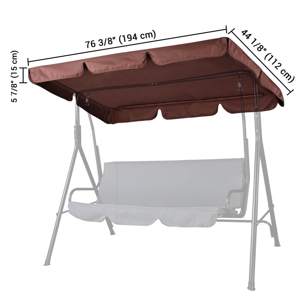 kettler avance outdoor swing seat with canopy TheLAShop Outdoor Patio Swing Canopy Replacement 76x44in