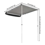 TheLAShop Car Awning 6' 7" x 8' 2" Side Rooftop Shade