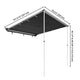 TheLAShop Car Awning 6' 7" x 8' 2" Side Rooftop Shade Image