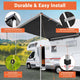 TheLAShop Car Awning 6' 7" x 8' 2" Side Rooftop Shade Image