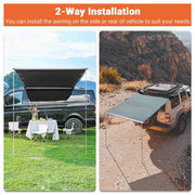 TheLAShop Car Awning 6' 7" x 8' 2" Side Rooftop Shade Image