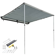 TheLAShop Car Awning 7' 7" x 8' 2" Side Rooftop Shade, Gray Image