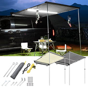 TheLAShop Car Awning with Light Rear Side SUV Awning 6' 7" x 4' 7"