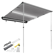 TheLAShop Car Awning with Light 8' 1" x 6' 7" SUV Side Awning, Gray Image