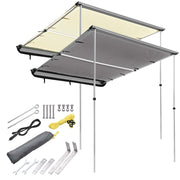 TheLAShop Car Awning with Light 8' 1" x 6' 7" SUV Side Awning