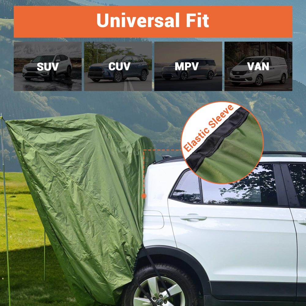 rear suv tent TheLAShop SUV Tent Tailgate Awning with Screen Net