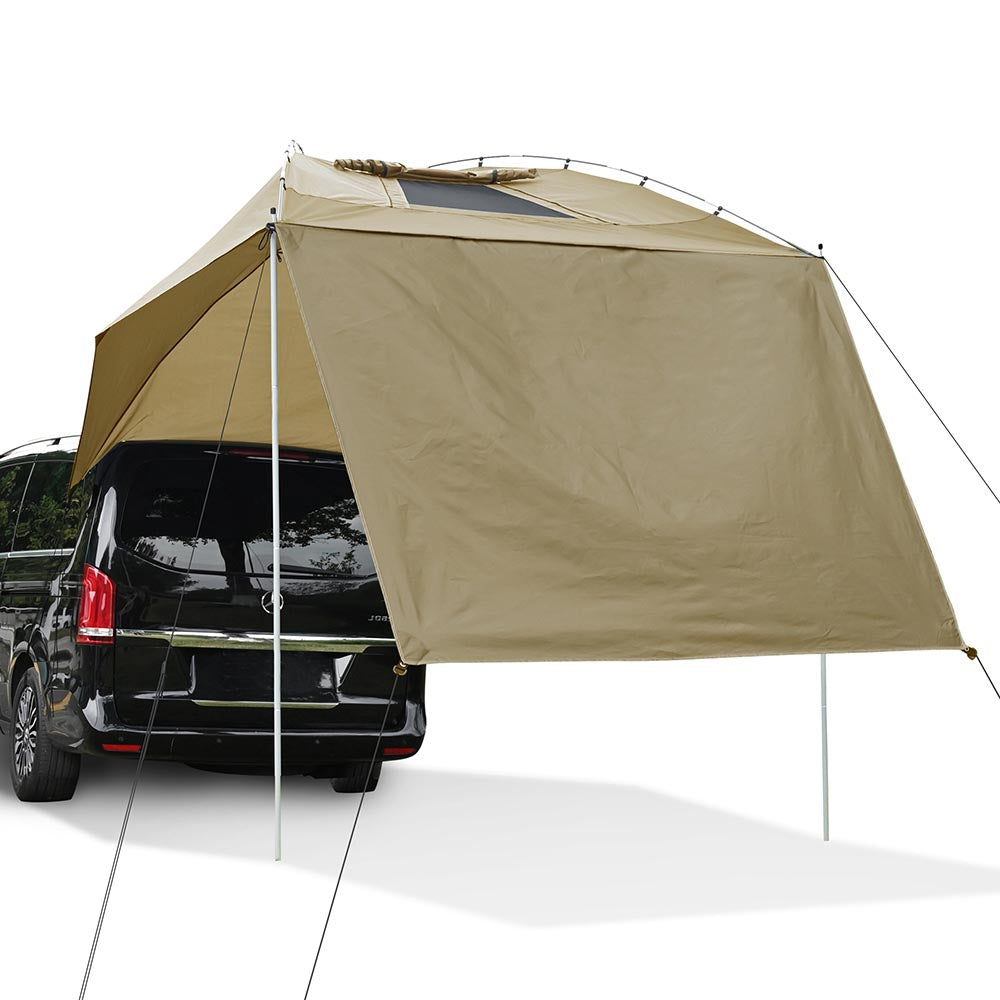 car awning and tent TheLAShop Car Awning SUV Tailgating Canopy Camping Beach Sun Shade