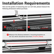 TheLAShop Car Awning with Light Rear Side SUV Awning 6' 7" x 4' 7" Image