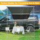 TheLAShop 6' 7" x 8' 2" Car Awning Canopy (6.5'x7.7') UV50+ PU2,000mm