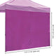 TheLAShop Canopy Sidewall Tent Walls 1080D 10x7ft(1pc./pack), Vivid Viola Image