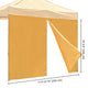 TheLAShop Canopy Sidewall with Zipper 1080D 9'7"x6'8"(1pc./pack) Image