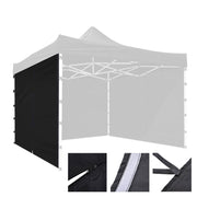 TheLAShop Canopy Sidewall with Zipper 1080D 9'7"x6'8"(1pc./pack), Black Image