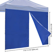 TheLAShop Canopy Sidewall Tent Walls with Zipper 1080D 10x7ft(1pc./pack), Blue Image