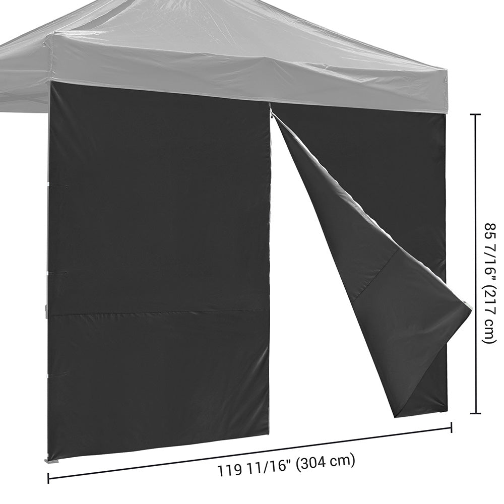 TheLAShop Canopy Sidewall Tent Walls with Zipper 1080D 10x7ft(1pc./pac
