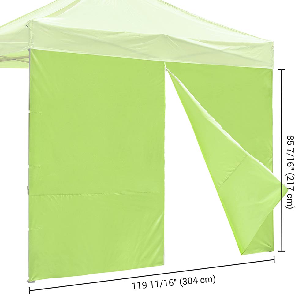 TheLAShop Canopy Sidewall Tent Walls with Zipper 1080D 10x7ft(1pc./pac