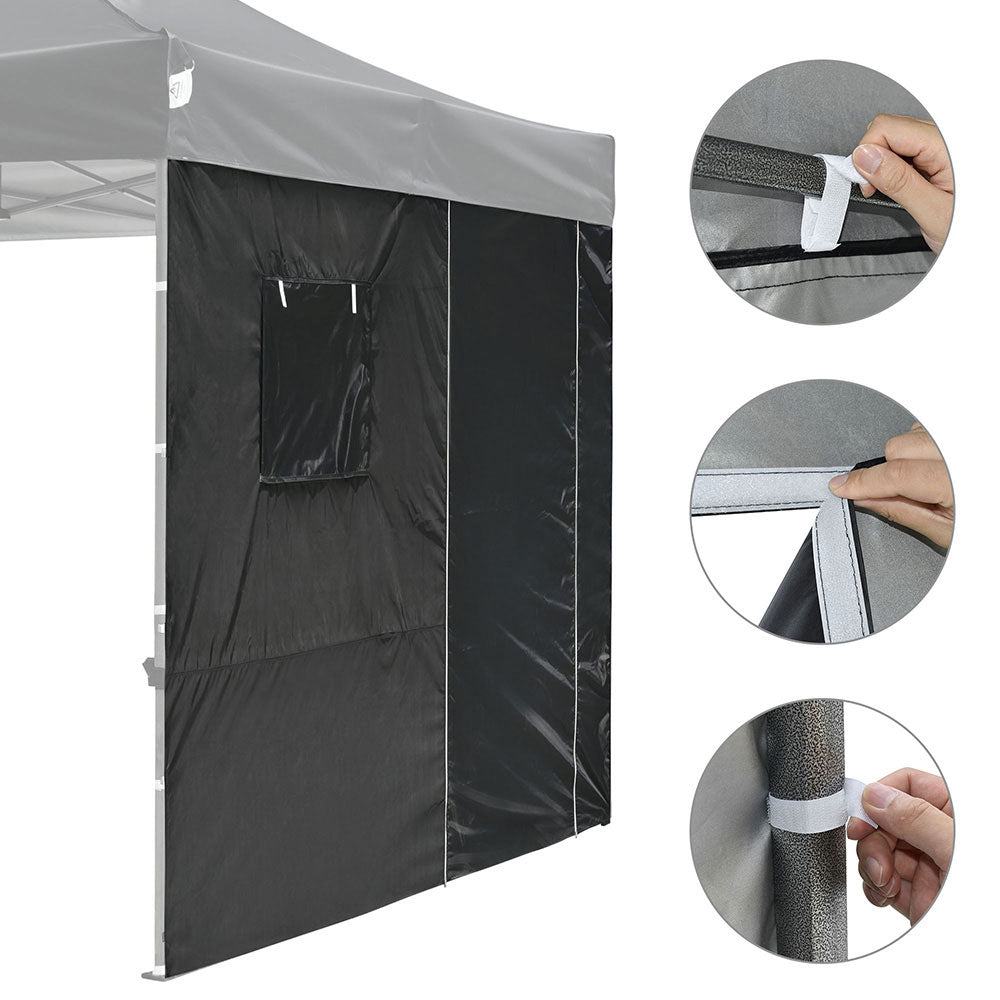 InstaHibit Sidewall with Door Window for 10x10 Canopy 1-pack