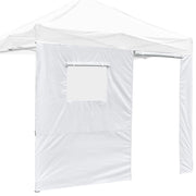 TheLAShop Sidewall with Door Window for 10x10 Canopy 1-pack, White Image