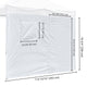 TheLAShop Sidewall with Door Window for 10x10 Canopy 1-pack, White Image