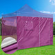 TheLAShop Sidewall with Door Window for 10x10 Canopy 1-pack, Vivid Viola Image