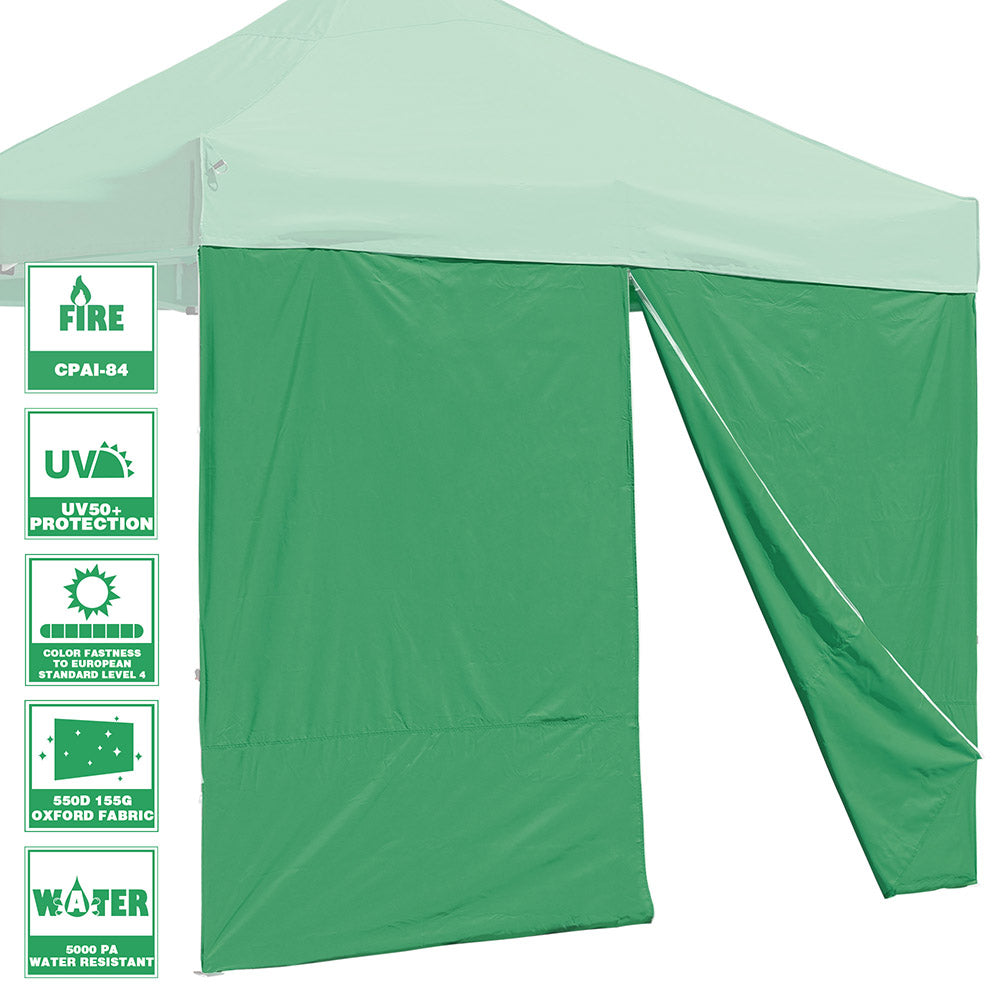 TheLAShop Canopy Sidewall Tent Walls with Zipper 10x7ft CPAI-84