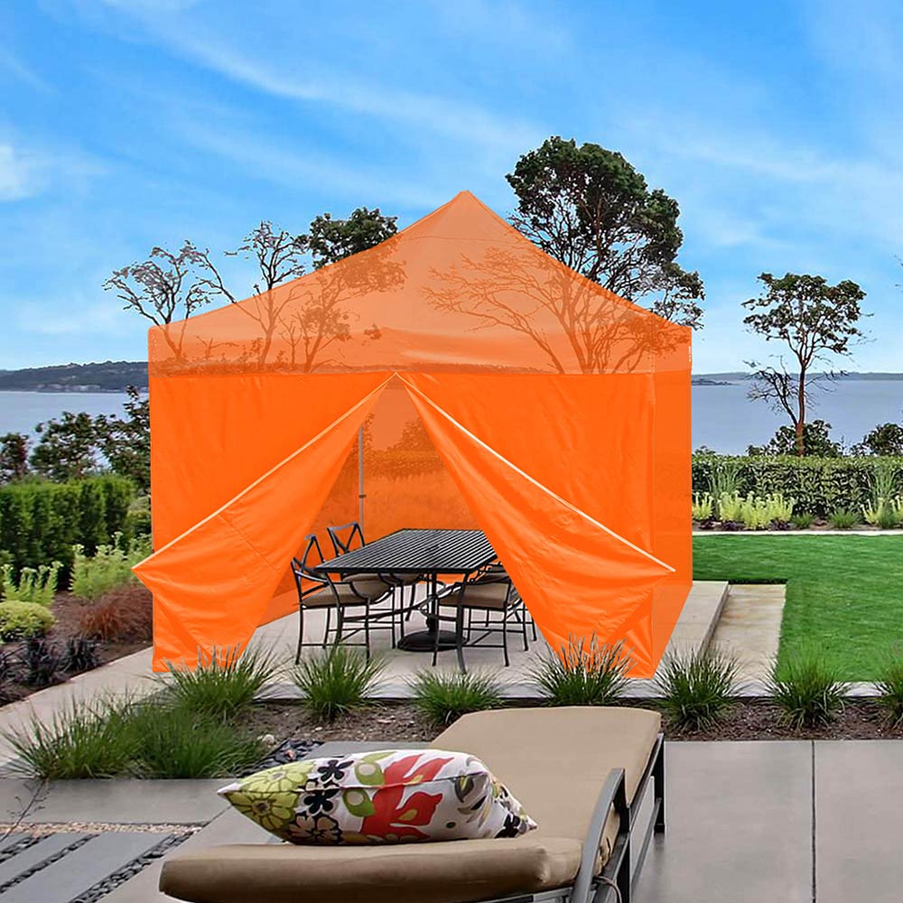 TheLAShop Canopy Sidewall Tent Walls with Zipper 10x7ft CPAI-84