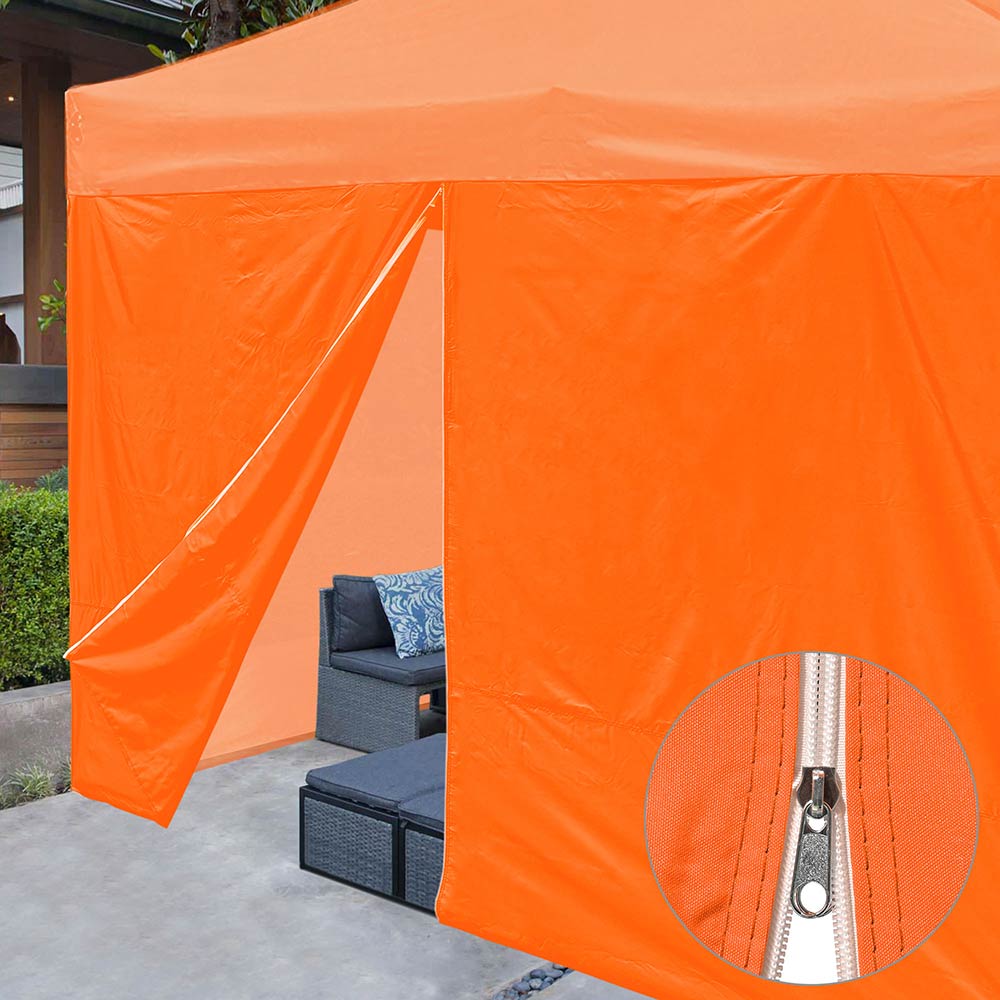canopy tent with walls TheLAShop Canopy Sidewall Tent Walls with Zipper 10x7ft CPAI-84