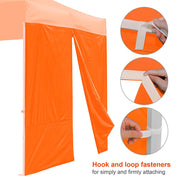 TheLAShop Canopy Sidewall Tent Walls with Zipper 10x7ft CPAI-84 Image