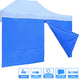 TheLAShop Canopy Sidewall Tent Walls with Zipper 15x7ft CPAI-84, Blue Image