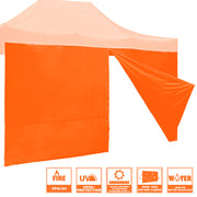 TheLAShop Canopy Sidewall Tent Walls with Zipper 15x7ft CPAI-84, Orange Image