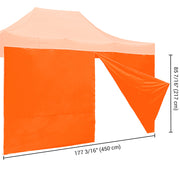 TheLAShop Canopy Sidewall Tent Walls with Zipper 15x7ft CPAI-84 Image