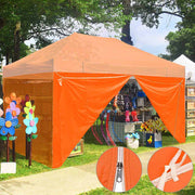 TheLAShop Canopy Sidewall Tent Walls with Zipper 15x7ft CPAI-84 Image