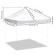 TheLAShop Pop Up Canopy Replacement Top 10x10 CPAI-84 Image