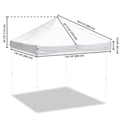 TheLAShop Pop Up Canopy Replacement Top 10x10 CPAI-84, White Image