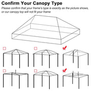 TheLAShop Pop Up Canopy Replacement Top 10x15 CPAI-84, White Image