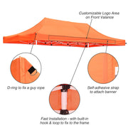 TheLAShop Pop Up Canopy Replacement Top 10x20 CPAI-84 Image