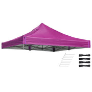 TheLAShop 10'x10' Pop Up Canopy Replacement Top Vent (9'7"x9'7"), Vivid Viola Image