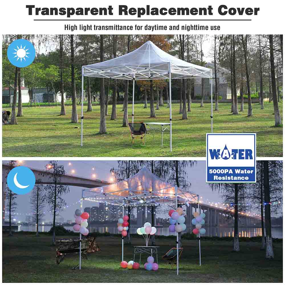 Pop up outlet replacement canopy