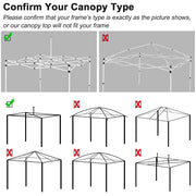 TheLAShop Pop Up Canopy Replacement Top 10x10 CPAI-84 Image