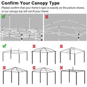 TheLAShop Pop Up Canopy Replacement Top 10x20 CPAI-84 Image