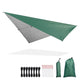 TheLAShop 10x10ft Waterproof Camping Tarp Lightweight UV50+ PU3,000mm, Green Image