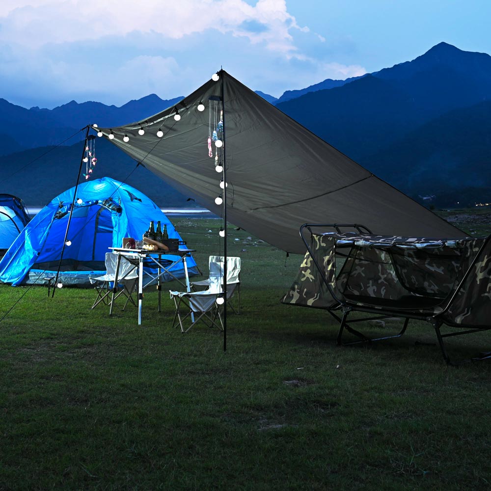 TheLAShop 10x13ft Waterproof Camping Tarp Lightweight UV50+ PU3,000mm