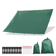 TheLAShop 10x15ft Waterproof Camping Tarp Large Rainfly UV50+ PU3,000mm, Green Image