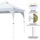 TheLAShop 10x10 Waterproof Pop Up Canopy with Vent Roller Bag Weight Bags