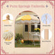 TheLAShop 6 ft 8-Rib Wood Tilt Patio Umbrella Palm Springs Mimosa