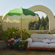 TheLAShop 6 ft 8-Rib Wood Market Umbrella Tilt Palm Springs 5-10yr, Mojito Image