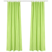 TheLAShop Tab Top Outdoor Patio Curtain, 54"W x 84"L 2ct/Pack, Green Glow Image