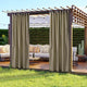 TheLAShop Tab Top Outdoor Patio Curtain, 54"W x 84"L 2ct/Pack Image